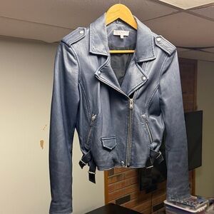 IRO Slate Leather Moto Jacket